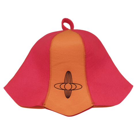 Pink + Orange Sauna Hat