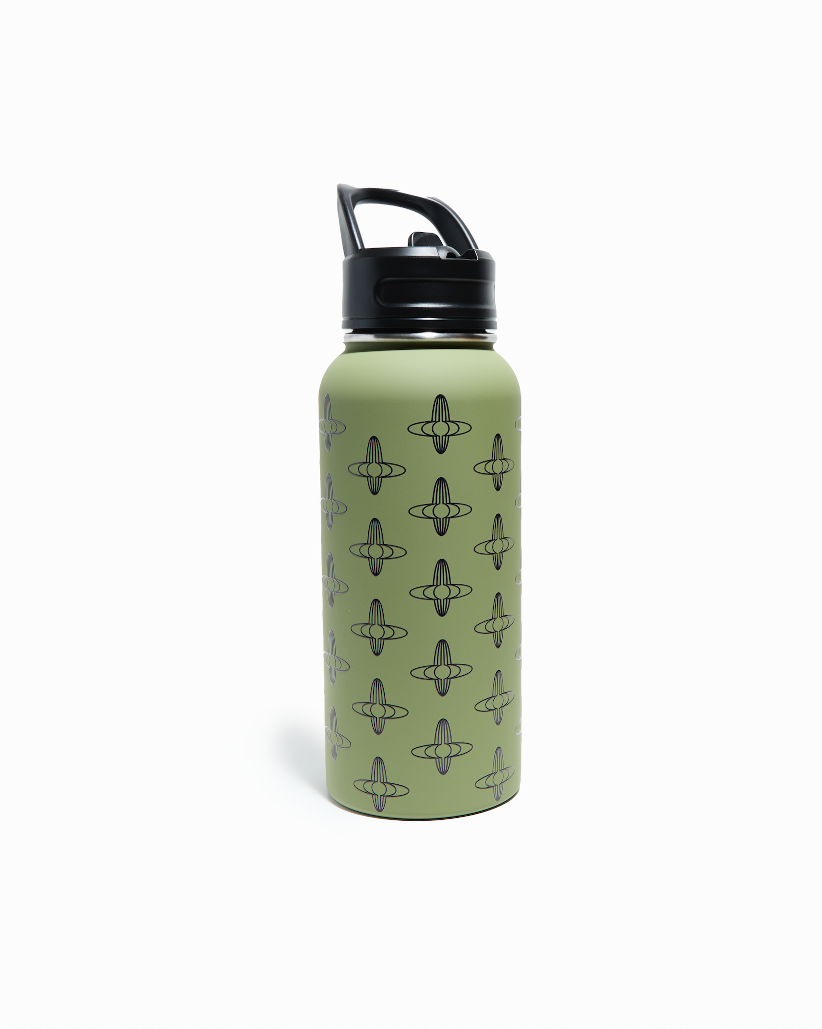 Stainless steel insulated water bottle, double-wall design for hot and cold drinks, leak-proof and easy to clean.