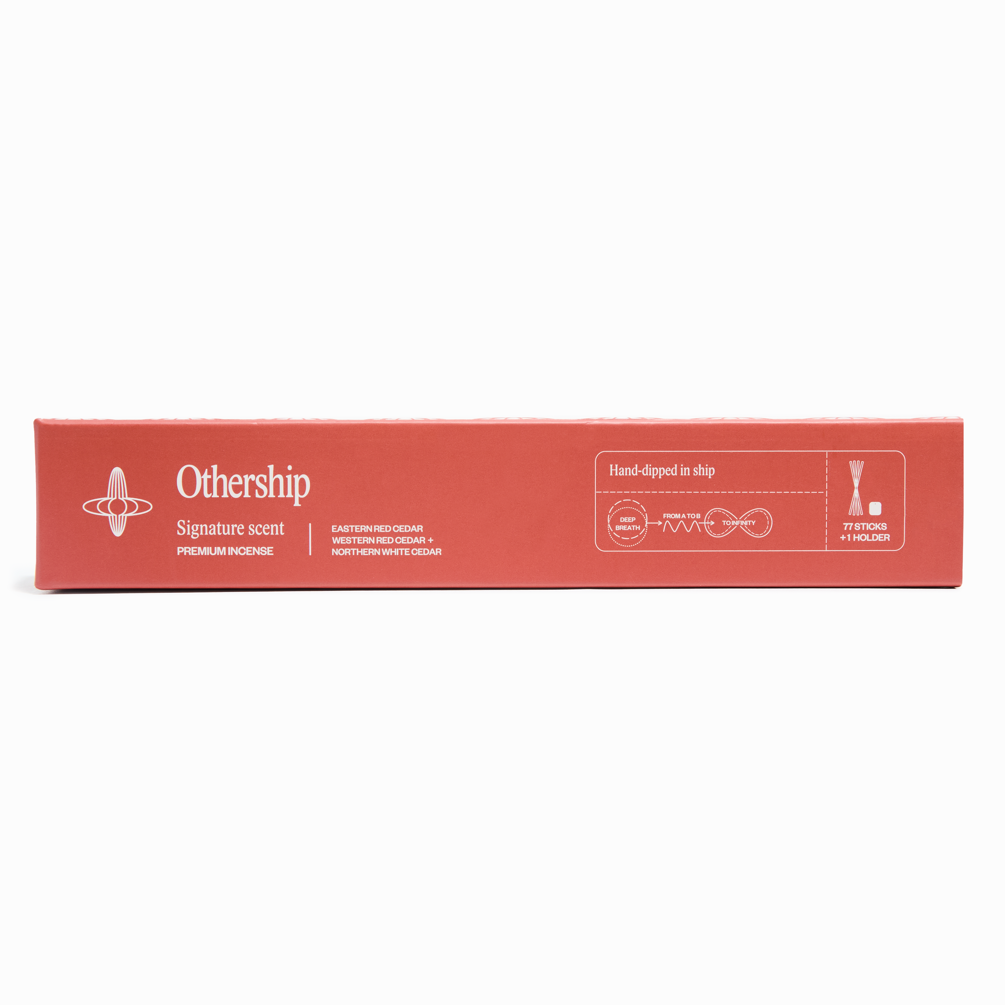 Othership signature Incense sticks with crystal incense holder on a white background